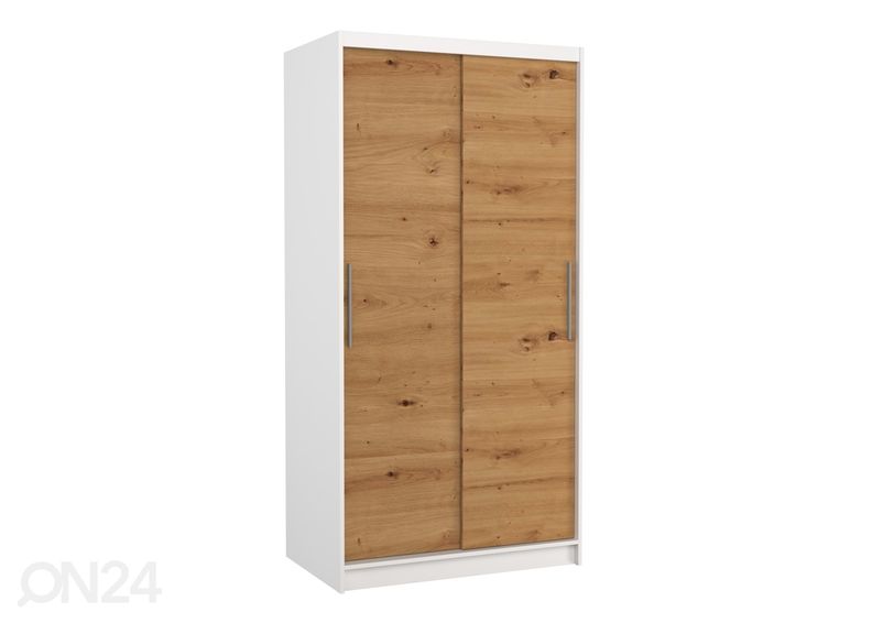 Lükandustega riidekapp Asta 100 cm suurendatud