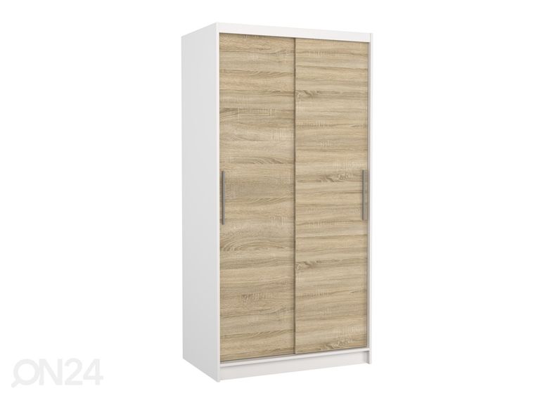 Lükandustega riidekapp Asta 100 cm suurendatud