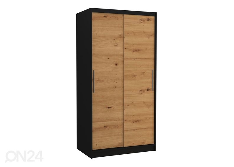 Lükandustega riidekapp Asta 100 cm suurendatud