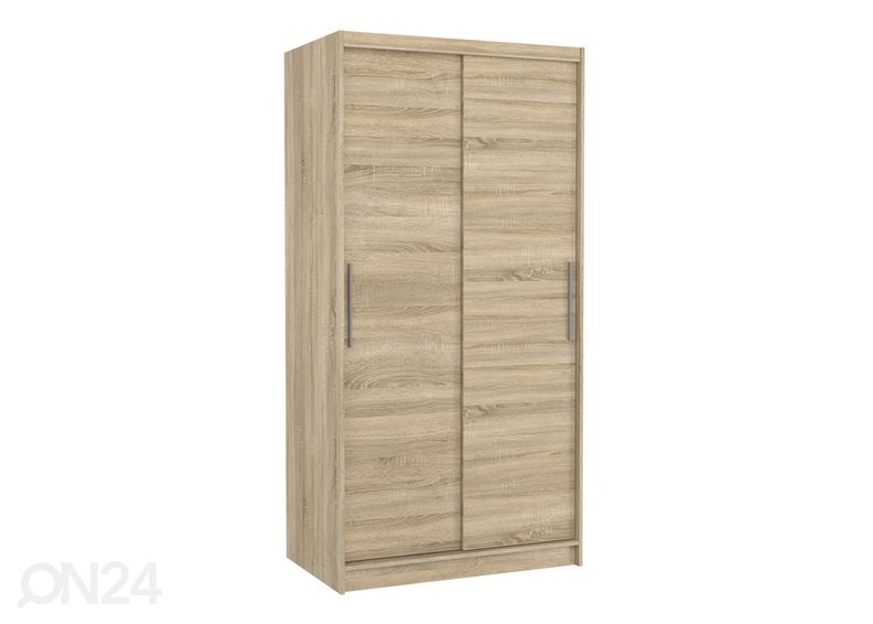 Lükandustega riidekapp Asta 100 cm suurendatud