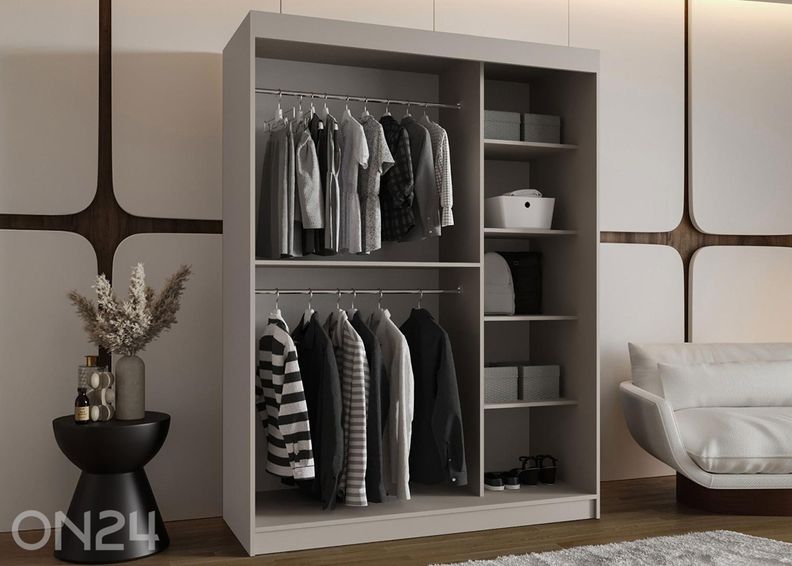 Lükandustega riidekapp Bahrajn 150 cm suurendatud