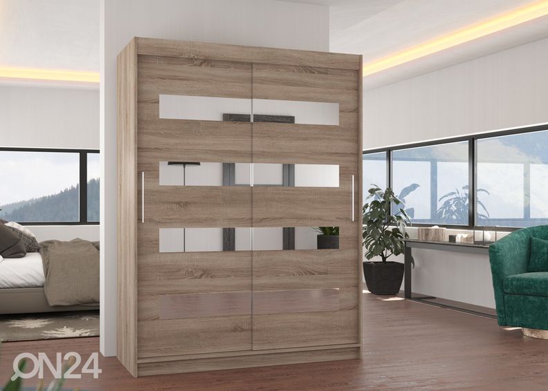 Lükandustega riidekapp Ballwin 150 cm suurendatud