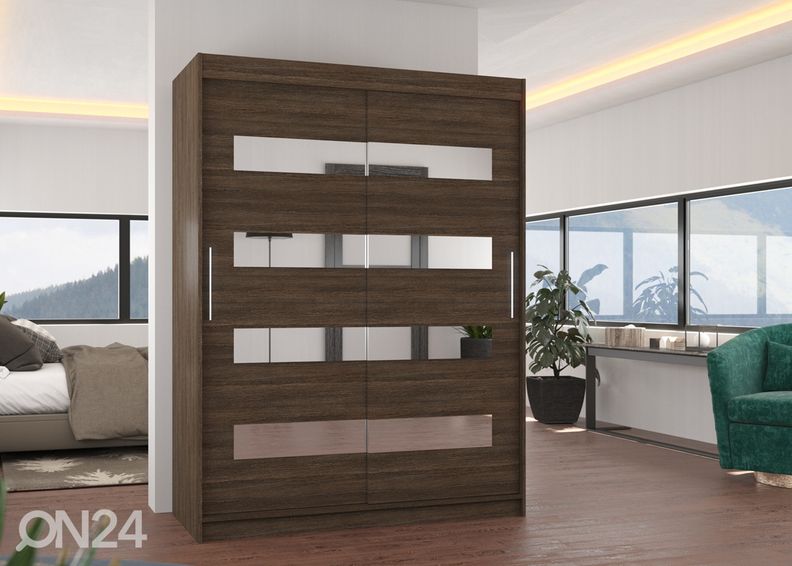 Lükandustega riidekapp Ballwin 150 cm suurendatud