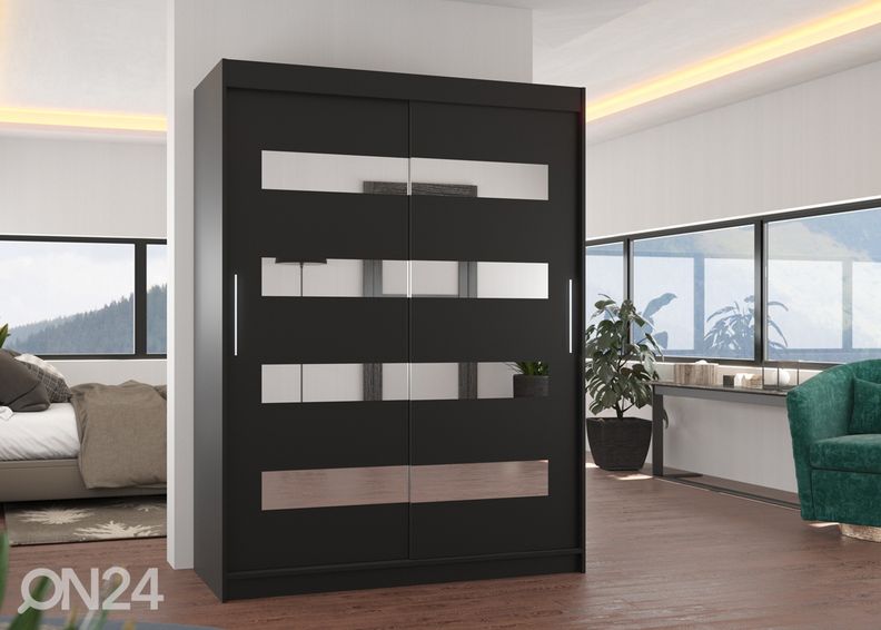 Lükandustega riidekapp Ballwin 150 cm suurendatud