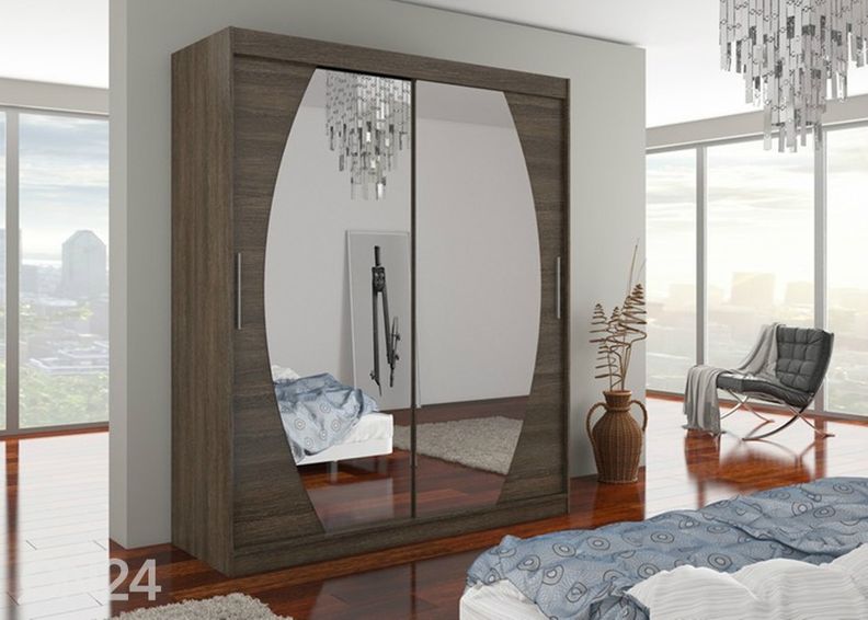 Lükandustega riidekapp Ballwin I 180 cm suurendatud