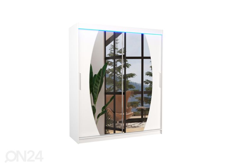 Lükandustega riidekapp Ballwin I 180 cm + LED suurendatud