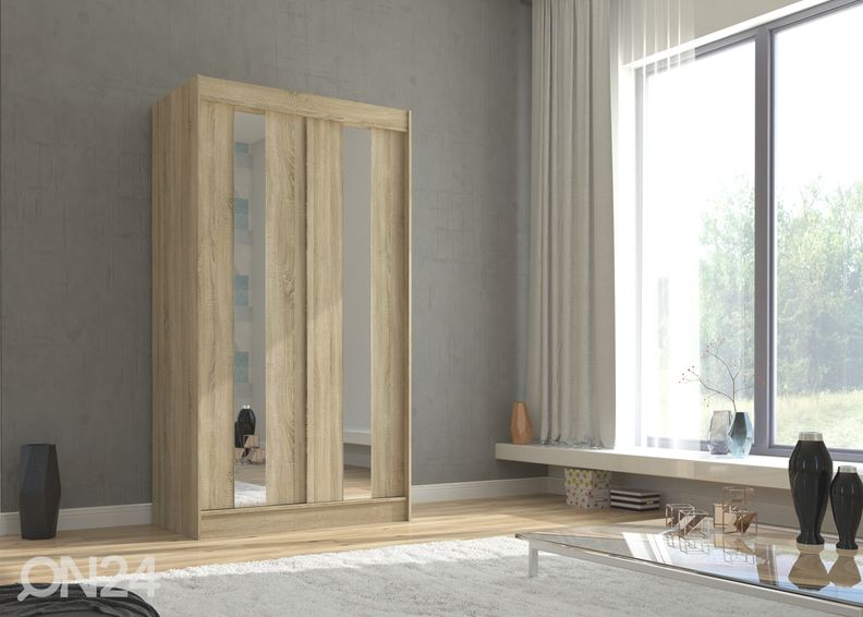 Lükandustega riidekapp Ballwin II 120 cm suurendatud