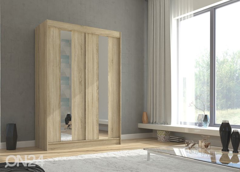 Lükandustega riidekapp Ballwin II 150 cm suurendatud