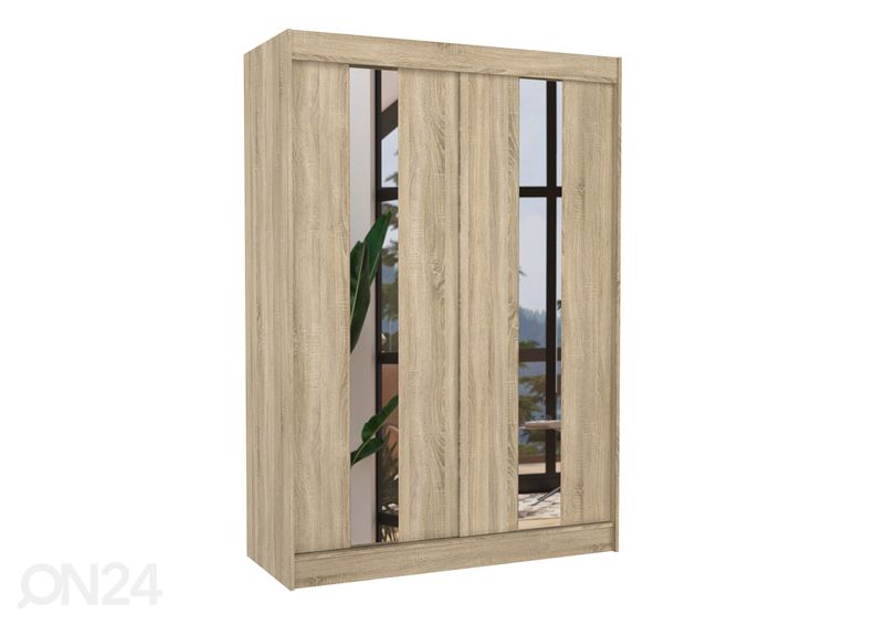 Lükandustega riidekapp Ballwin II 150 cm suurendatud