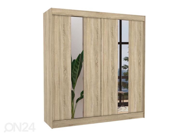 Lükandustega riidekapp Ballwin II 200 cm suurendatud