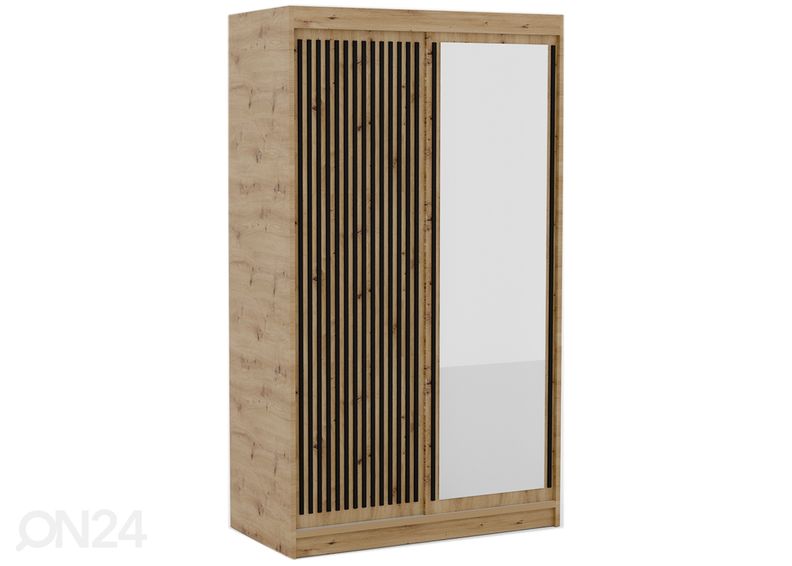 Lükandustega riidekapp Bao 120 cm suurendatud