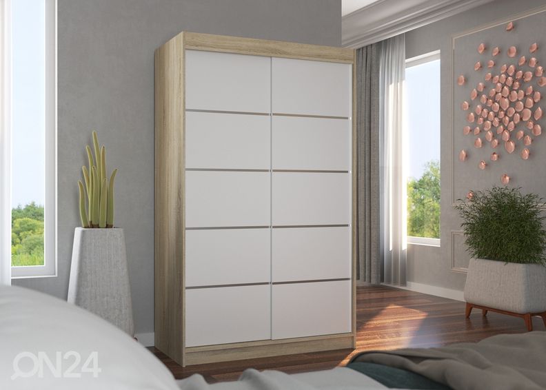 Lükandustega riidekapp Barba 120 cm suurendatud