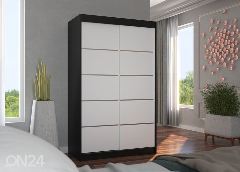 Lükandustega riidekapp Barba 120 cm suurendatud