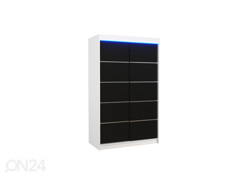 Lükandustega riidekapp Barba I 120 cm + LED suurendatud