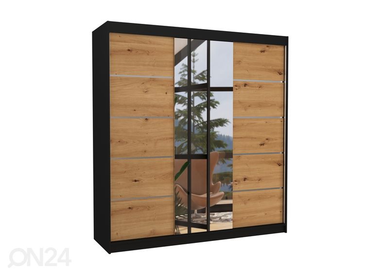 Lükandustega riidekapp Barba II 200 cm suurendatud