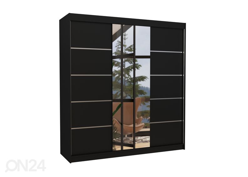 Lükandustega riidekapp Barba II 200 cm suurendatud