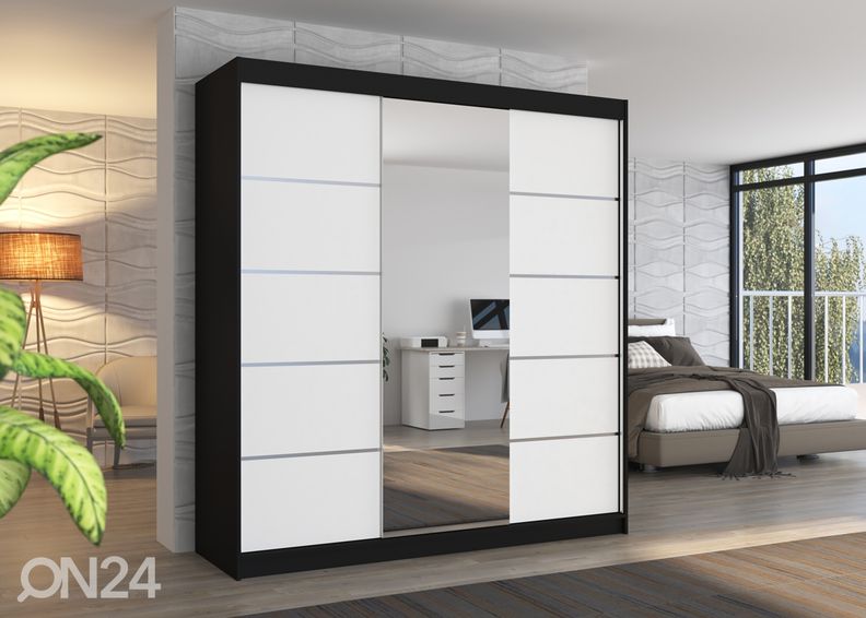 Lükandustega riidekapp Barba II 200 cm suurendatud