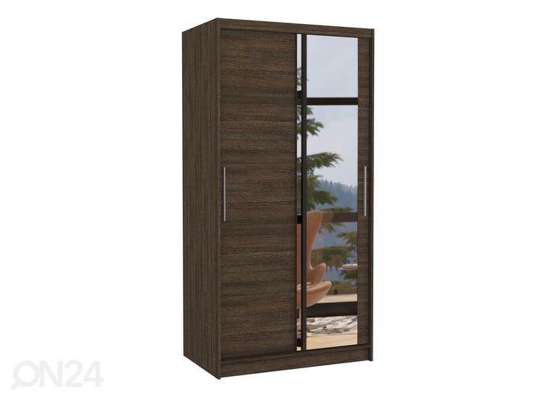 Lükandustega riidekapp Barbara 100 cm suurendatud