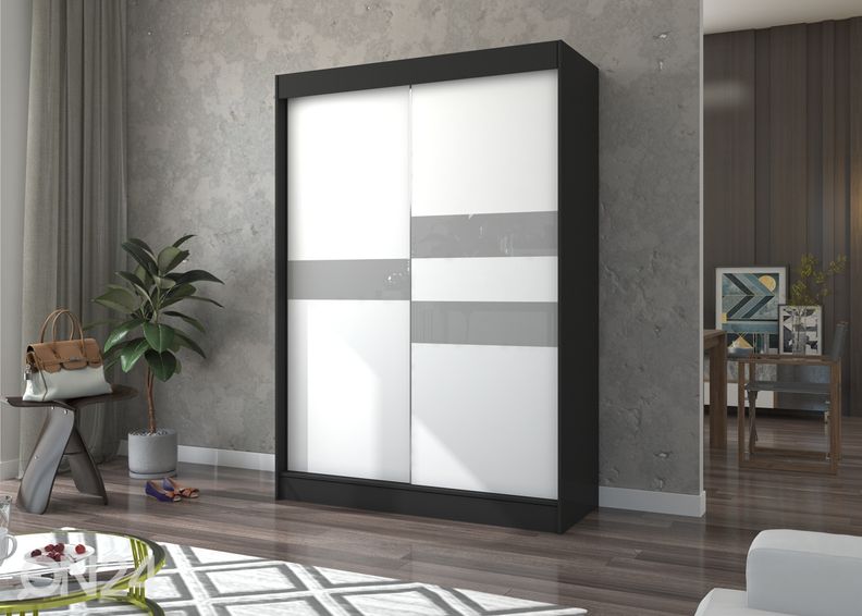 Lükandustega riidekapp Bari 150 cm suurendatud