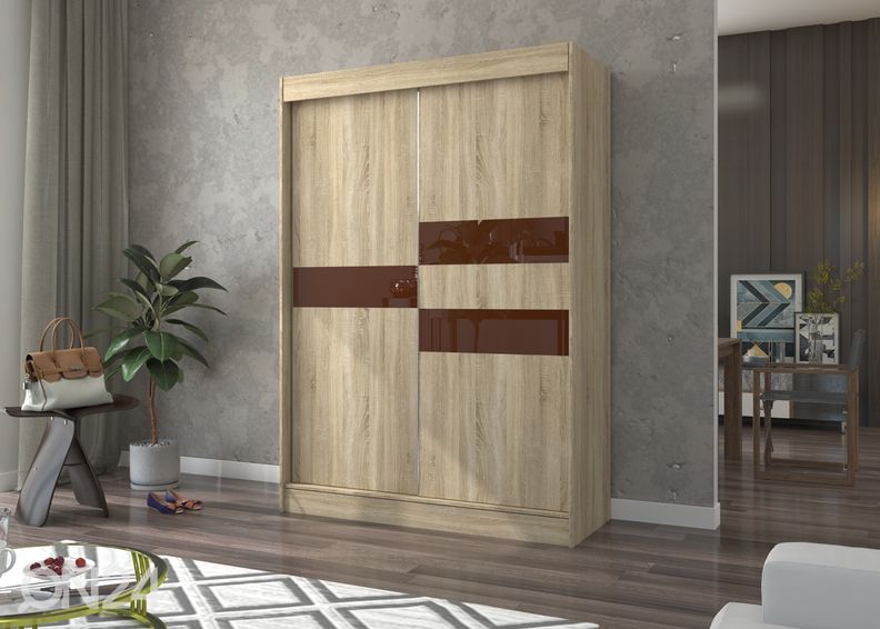 Lükandustega riidekapp Bari 150 cm suurendatud