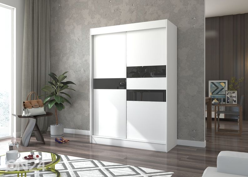 Lükandustega riidekapp Bari 150 cm suurendatud