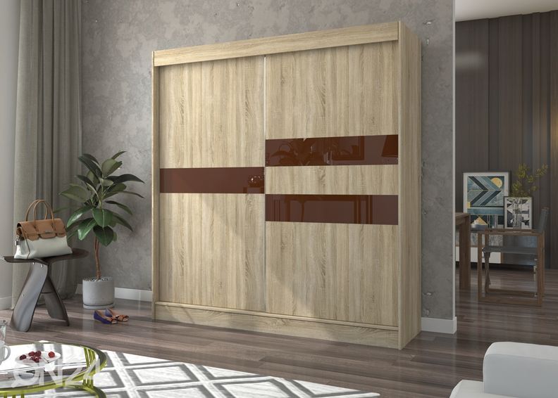 Lükandustega riidekapp Bari 200 cm suurendatud