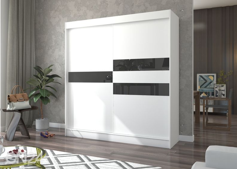 Lükandustega riidekapp Bari 200 cm suurendatud