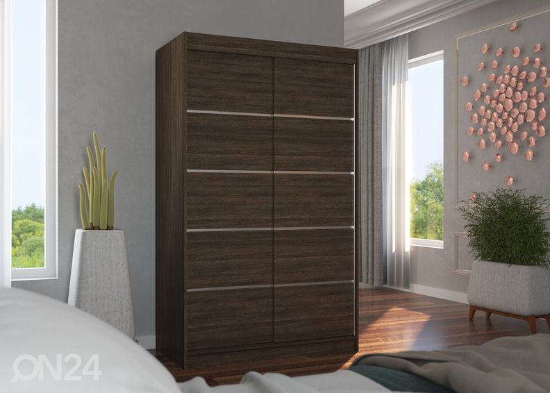 Lükandustega riidekapp Benisso 120 cm suurendatud