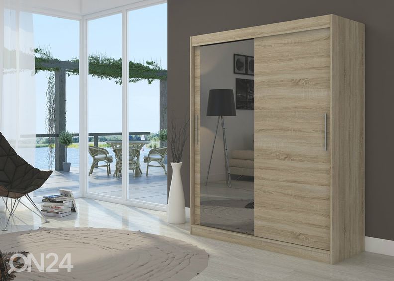 Lükandustega riidekapp Bianca 150 cm suurendatud