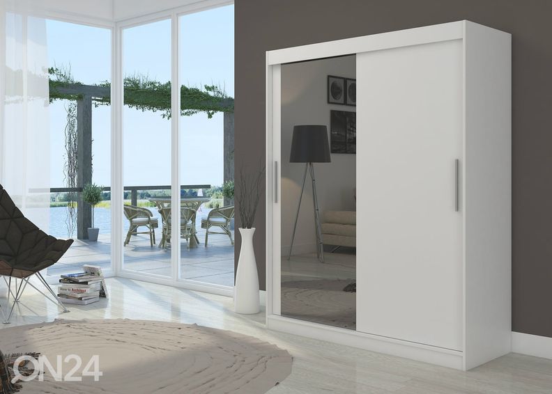 Lükandustega riidekapp Bianca 150 cm suurendatud