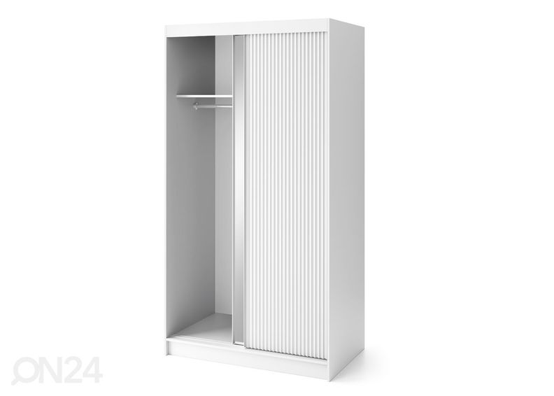 Lükandustega riidekapp Biancco 120 cm suurendatud
