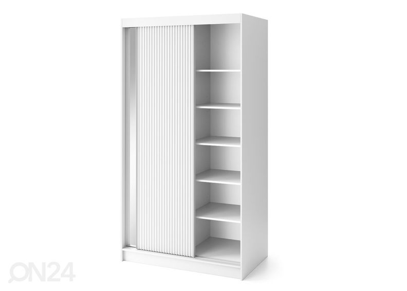 Lükandustega riidekapp Biancco 120 cm suurendatud