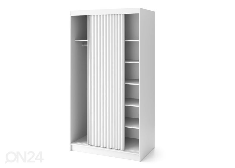 Lükandustega riidekapp Biancco 120 cm suurendatud