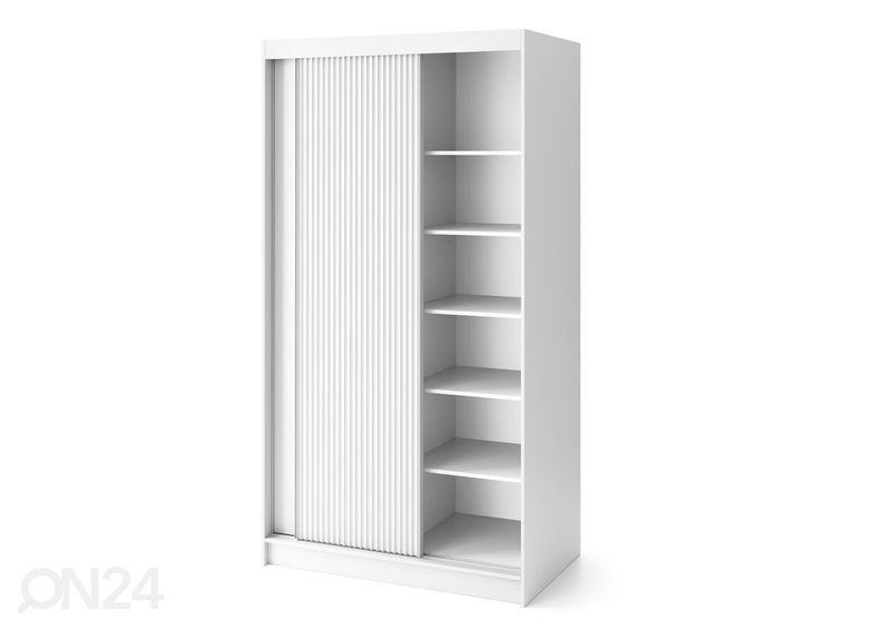 Lükandustega riidekapp Biancco 120 cm suurendatud