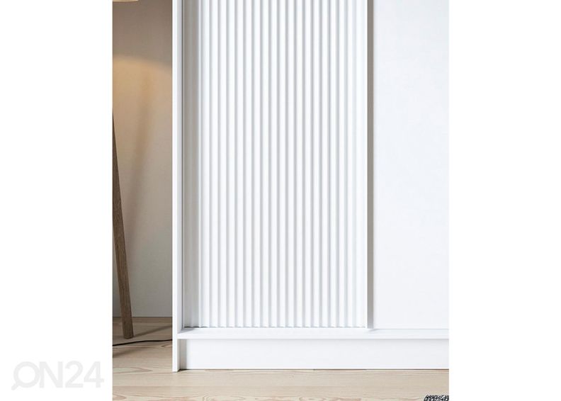 Lükandustega riidekapp Biancco 180 cm suurendatud