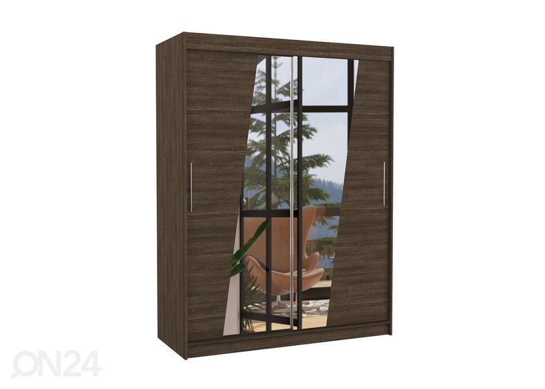 Lükandustega riidekapp Bixby 150 cm suurendatud