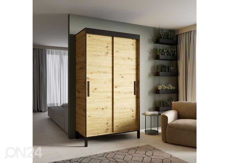 Lükandustega riidekapp Bytom 120 cm suurendatud