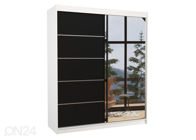 Lükandustega riidekapp Cabo 180 cm suurendatud