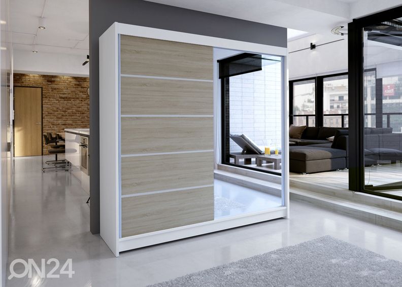 Lükandustega riidekapp Cabo 180 cm suurendatud