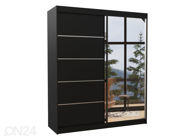 Lükandustega riidekapp Cabo 180 cm suurendatud