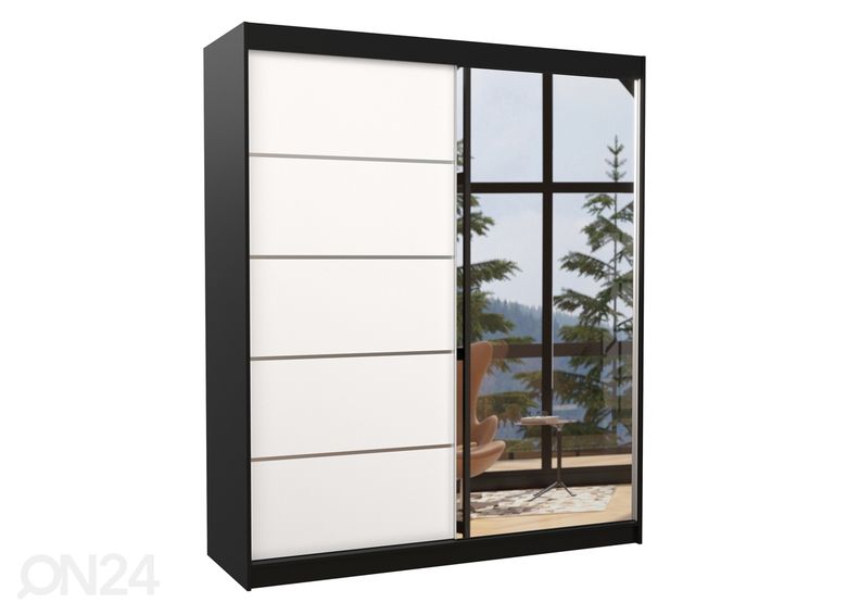 Lükandustega riidekapp Cabo 180 cm suurendatud