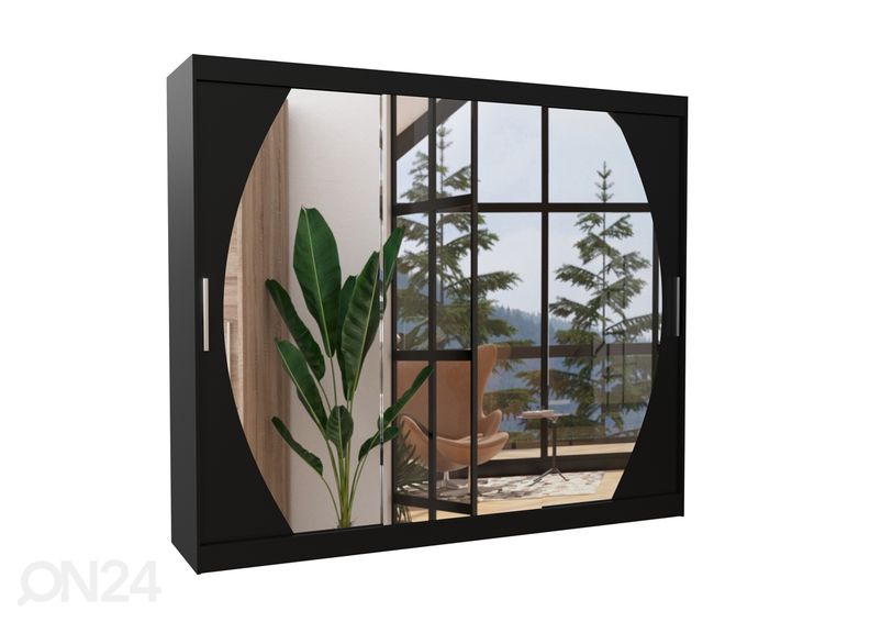 Lükandustega riidekapp Camden 250 cm suurendatud