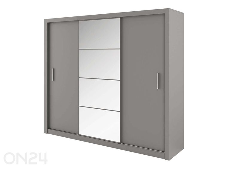 Lükandustega riidekapp Carlton 250 cm suurendatud