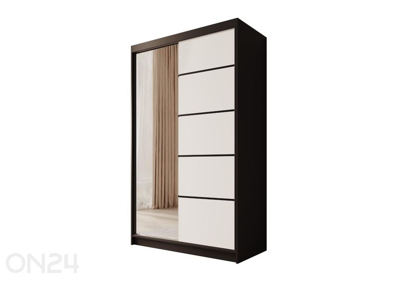 Lükandustega riidekapp Como 120 cm suurendatud