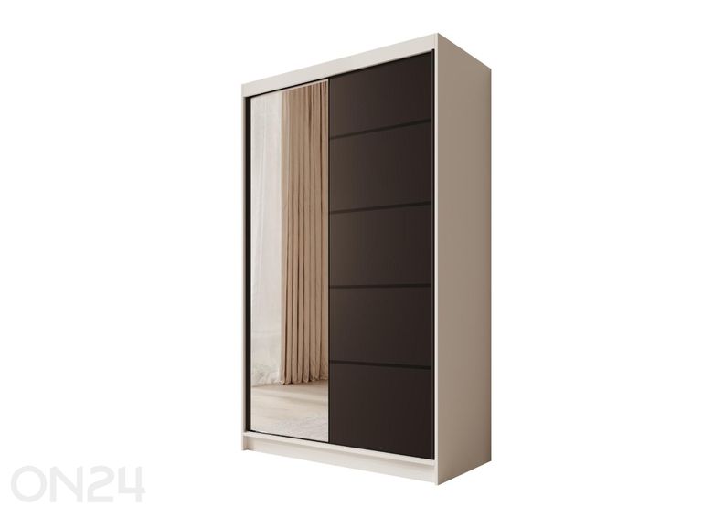 Lükandustega riidekapp Como 120 cm suurendatud