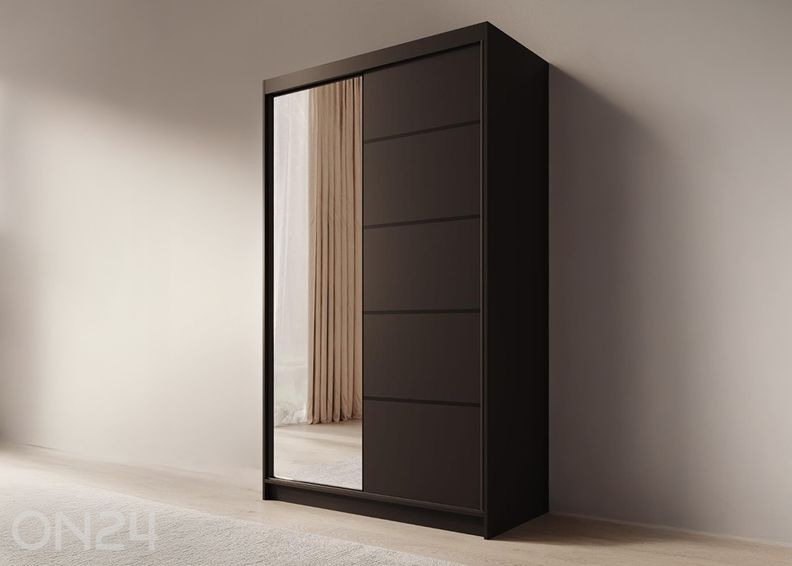 Lükandustega riidekapp Como 120 cm suurendatud