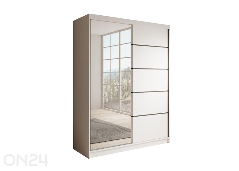 Lükandustega riidekapp Cuneo I 150 cm suurendatud