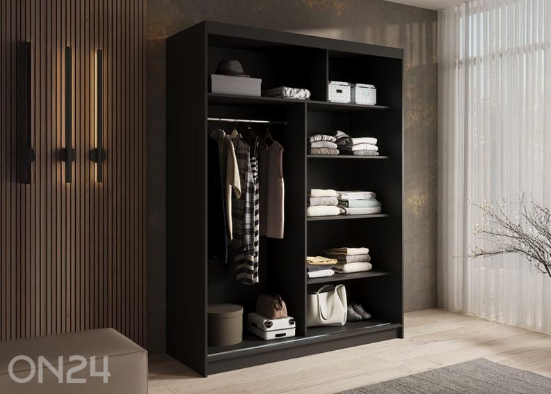 Lükandustega riidekapp Cuneo I 150 cm suurendatud