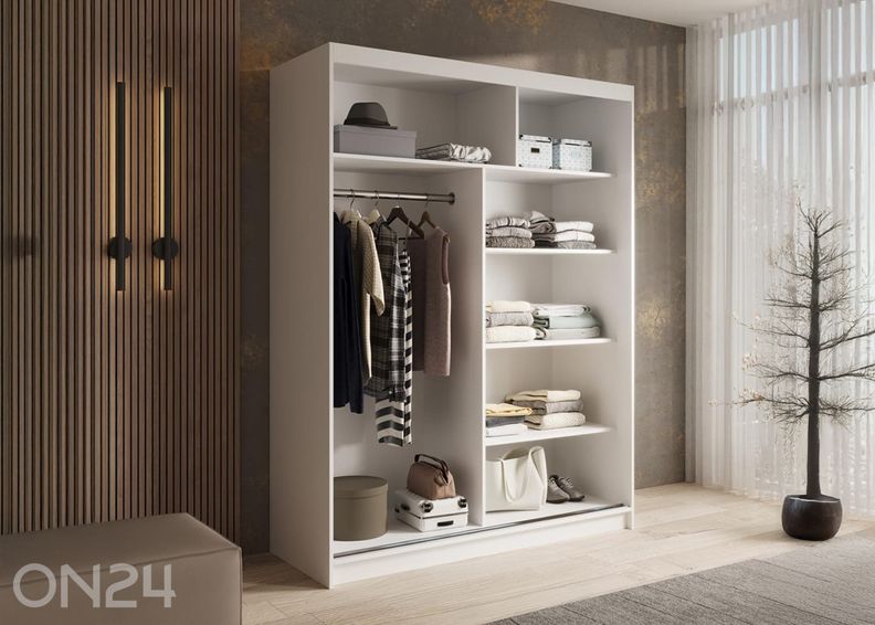 Lükandustega riidekapp Cuneo I 150 cm suurendatud