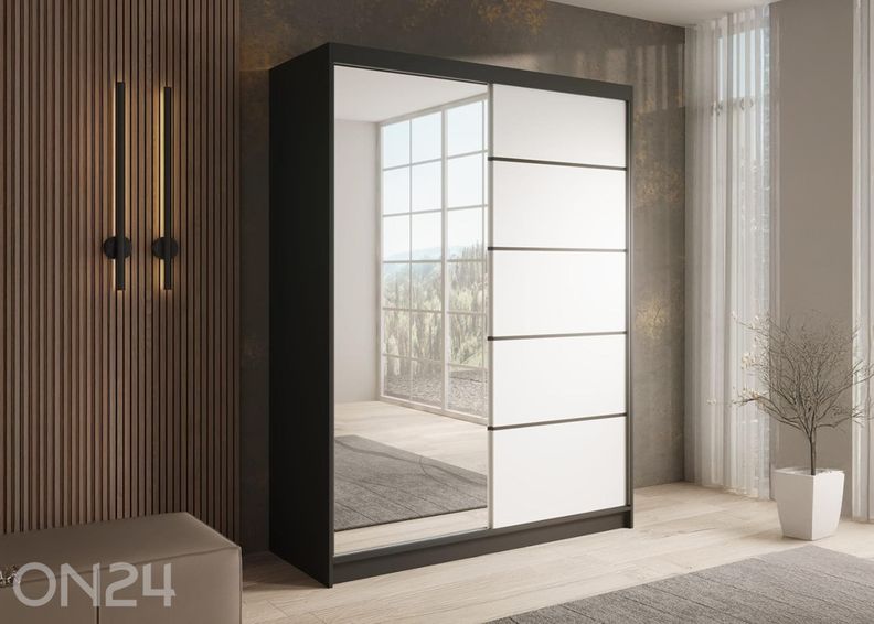 Lükandustega riidekapp Cuneo I 150 cm suurendatud